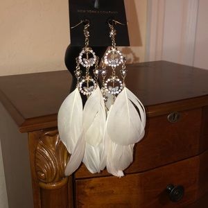 Feather earrings